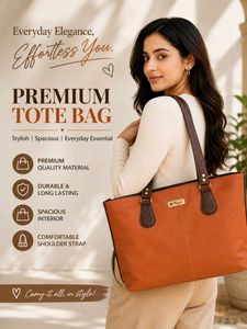 Classic Brown Leather Tote Bag