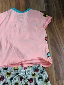 Cute Pink Batman T-Shirt for Toddlers