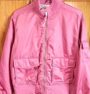 GAP Pink Bomber Satin Jacket
