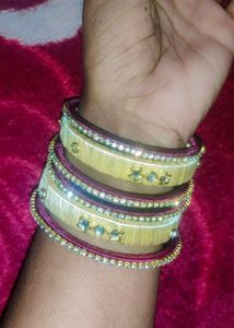 Vibrant Stackable Silk Thread Bangles