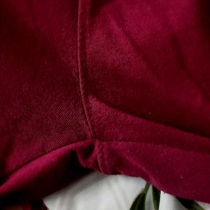 Comfortable Maroon Track Pants