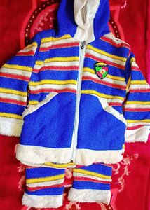 Striped Kids' Hooded Jacket