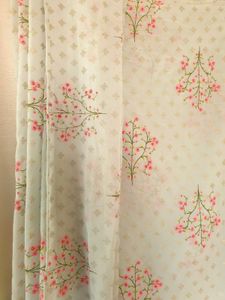 Sage Floral Foil Pre- Stitched Saree