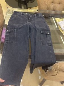 Stylish Black Cargo Jeans
