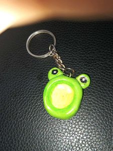 Cute Frog worry stone  Keychain Charm