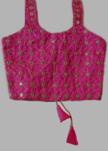 Pink Girls Lehenga Choli Set