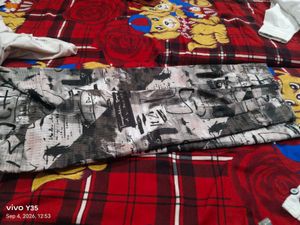 Abstract Print Button-Down Shirt