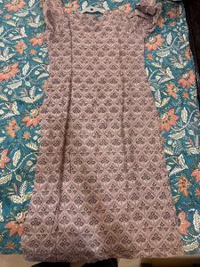 Elegant Printed Chanderi  Kurta