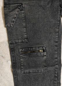Grey Cargo Pants