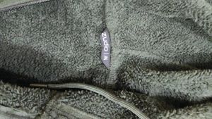 Green Corduroy Zip-Up Hoodie
