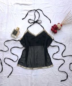Y2k Chatpati backless halter top 🖤