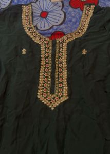 Embroidered handwork suit