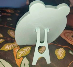 Cute Bear Shape Mirror with Cartoon Print Comb | P
