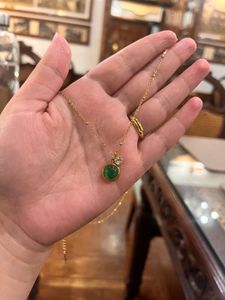 Elegant Green Gemstone Necklace