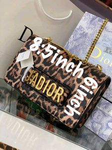 Dior Jadior Leopard Print Chain Bag