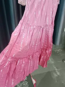 Chic Tiered Ombre Pink Dress