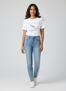 White Feather Graphic T-Shirt