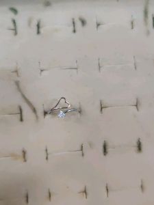 Dual Tone Silver Toe Ring