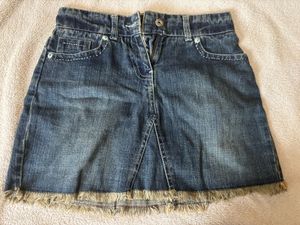 Denim Mini Skirt - Frayed Hem