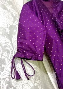 Eid Sale💫 Purple Chanderi Silk Kurta Sets💜