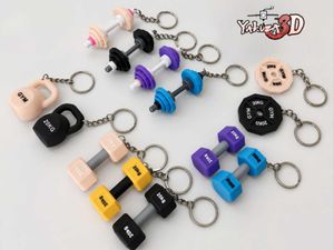 Gym Weight Dumbbell Keychain Set of 12