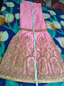 Front Back Fully Embroidered frock sharara set