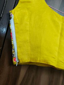 Vibrant Yellow Embroidered Indo Western