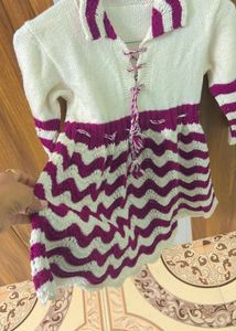 Knitted Frock For Winters