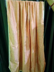 Elegant Peach Brown Dupptta with lace border 🤎
