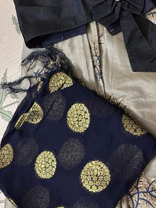 Elegant Black &amp; Grey Lehenga Choli Set