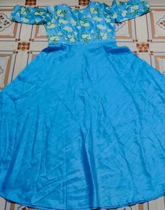 Stunning Blue Floral Gown