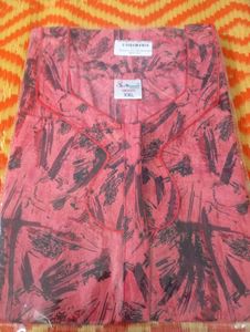 Comfortable Printed Nighty Zip Type XXL