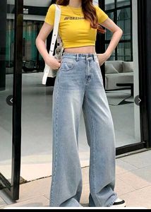 Light Wash Wide Leg Jeans