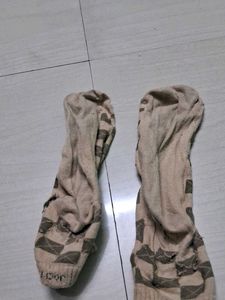 Jockey Crew Socks - Tan &amp; Gray Checkered