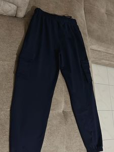 Navy Blue Cargo Joggers