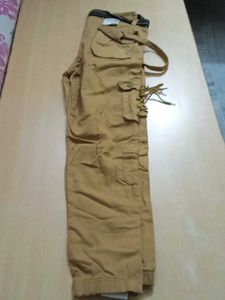 Men's  Khaki Cargo Pants