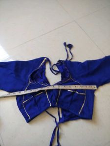 Royal Blue Embroidered rajputi Lehenga Ch