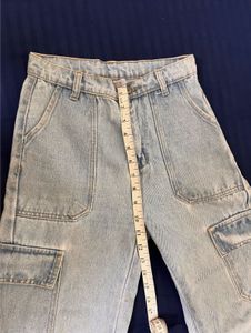 Light Wash Cargo Jeans