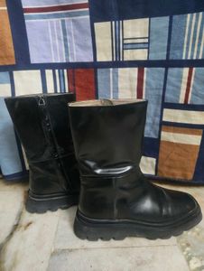 Chunky Black Platform Boots