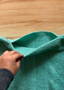 Teal Knitted Sleeveless Vest