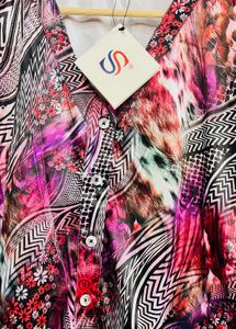 Stylish Printed Puff Sleeve Top
