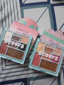 Set of 2 Cute Ice Cream Themed Makeup Palettes