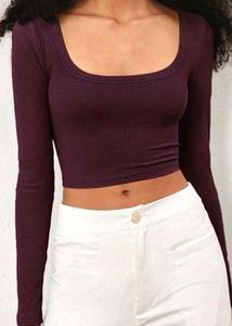 Long Sleeve Cropped Top
