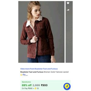 Women Solid Tailored Jacket