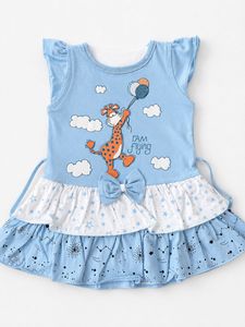 Cute Giraffe Print Baby Dresses 3 combo set