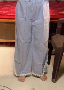 Striped Wide Leg Trousers