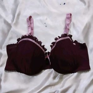 new q_t Burgundy Bra