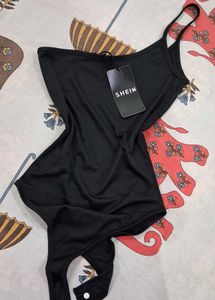 Shein Strappy One Shoulder AsymmetricHem Leotard