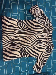 Stylish Zebra Print Top