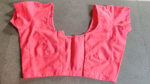 Coral Short-Sleeve Blouse
